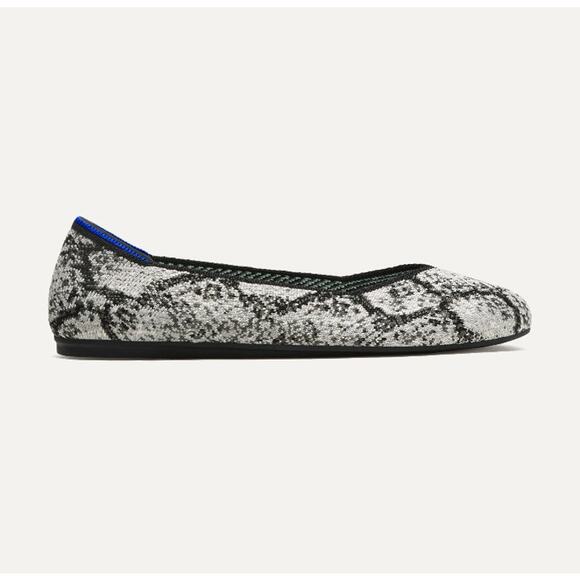 Rothy's the Flat in Python Shoe in Black Cream Grey, Sz 9.5 -- NWT/NIB - Picture 9 of 16